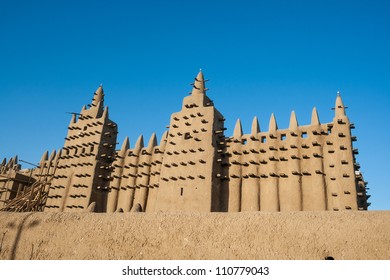 The Great Mosque Of Djenne, Mali, Africa.