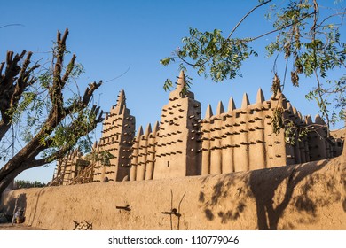 The Great Mosque Of Djenne, Mali, Africa.