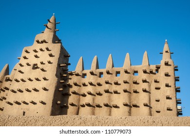 The Great Mosque Of Djenne, Mali, Africa.