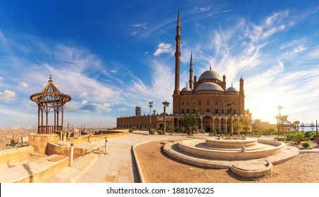 The Great Mosque of Muhammad Ali Pasha or Alabaster Mosque by the Citadel of Cairo, Egypt - Shutterstock ID 1881076225