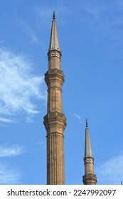 The great mosque of Muhammad Ali Pasha or Alabaster mosque in Citadel of Cairo, the main material is limestone likely sourced from the Great Pyramids of Giza and alabaster, Salah El Din Castle - Shutterstock ID 2247992097