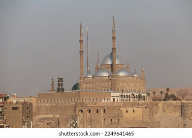 The Great Mosque of Muhammad Ali Pasha or Alabaster Mosque Situated on the summit of the citadel, this Ottoman mosque, in Cairo, Egypt
 - Shutterstock ID 2249641465