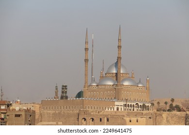 The Great Mosque of Muhammad Ali Pasha or Alabaster Mosque Situated on the summit of the citadel, this Ottoman mosque, in Cairo, Egypt
 - Shutterstock ID 2249641475