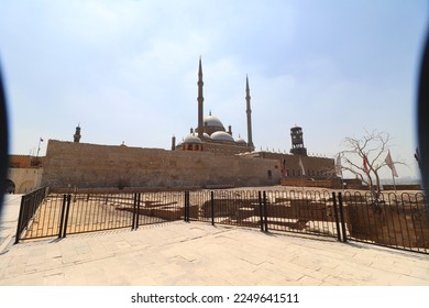 The Great Mosque of Muhammad Ali Pasha or Alabaster Mosque Situated on the summit of the citadel, this Ottoman mosque, in Cairo, Egypt
 - Shutterstock ID 2249641511