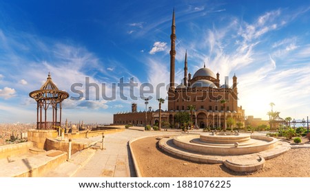 The Great Mosque of Muhammad Ali Pasha or Alabaster Mosque by the Citadel of Cairo, Egypt