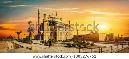 The great Mosque of Muhammad Ali Pasha in Cairo Egypt