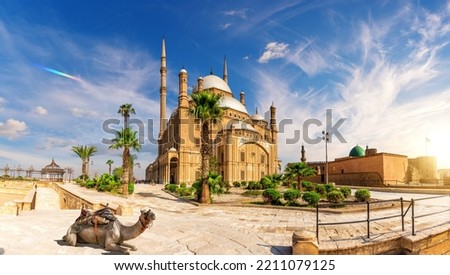 The Great Mosque of Muhammad Ali Pasha or Alabaster Mosque in the Citadel, Cairo, Egypt