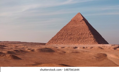 The Great Pyramid Of Giza, Egypt Khufu On A Sunny Day