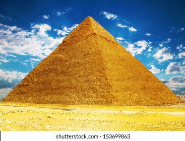 Great Pyramid , Located At Giza  Egypt. 