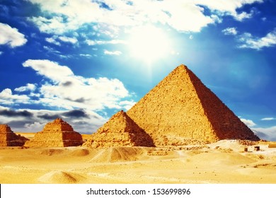 Great Pyramid , Located At Giza  Egypt. 