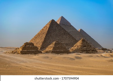 Great Pyramids In Giza, Egypt