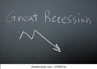 Great Recession Graph On Blackboard