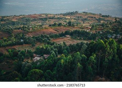 Great Rift Valley, view on scenery from Iten in Kenya. Place where are born runners and marathon stars. Home of Champions