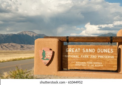 Great Sand Dunes National Park Sign