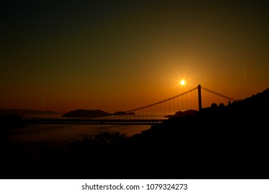 Great Seto Bridge Sunset