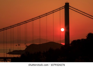 Great Seto Bridge Sunset