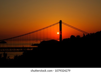 Great Seto Bridge Sunset