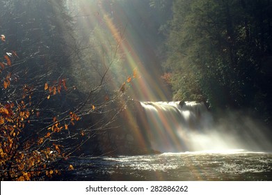 Great Smoky Mountains National Park  Scenic Waterfall Abrams Falls