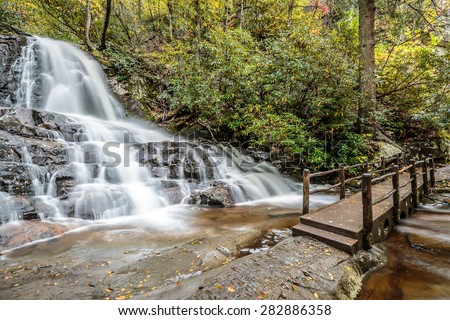 Great Smoky Mountains National Park - Laurel Falls  - Gatlinburg Pigeon Forge TN