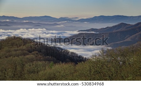 Great Smoky Mountains National Park. Early Morning, North Carolina, USA.