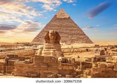 The Great Sphinx famous Wonder of the World, Egypt, Giza - Shutterstock ID 2088675358
