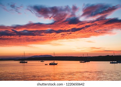 Great sunset in Baltimore Harbour - Co Cork - Ireland - Irlande - Powered by Shutterstock