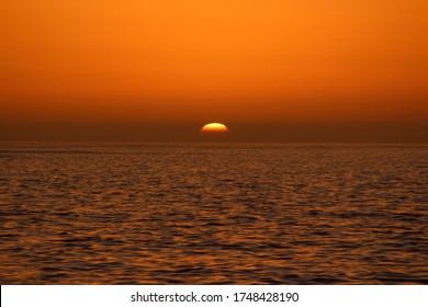 A Great Sunset With Green Flash