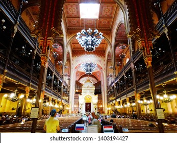 The Great Synagogue, Dohany Street Synagogue, In Budapest In Hungary, It Is The Largest Judaism Temple In Europe, And A Center Of Neolog Judaism. 2017-6