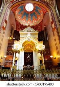 The Great Synagogue, Dohany Street Synagogue, In Budapest In Hungary, It Is The Largest Judaism Temple In Europe, And A Centre Of Neolog Judaism. 2017-6