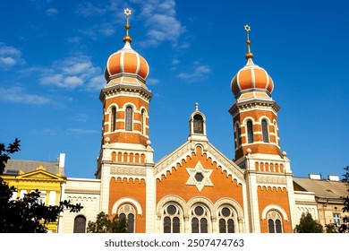 The Great Synagogue, the second-largest synagogue in Europe. Pilsen, Csech Republic.