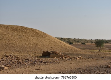 Great Thar Desert Of Jaisalmer Rajasthan India