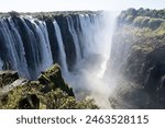 Great Victoria Falls on the Zambezi in Africa