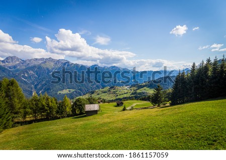 Great views over the Alps in Fiss, Austria