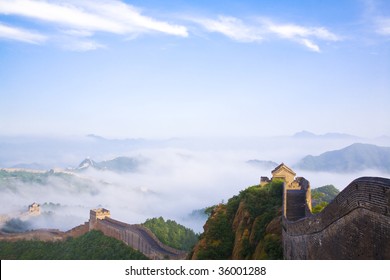 Great Wall Of CHINA In Fog