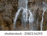 Great Waterfall (Veliki Slap) on the Plitvica River is 78 meters high. Plitvice Lakes National Park. Croatia. Europe.