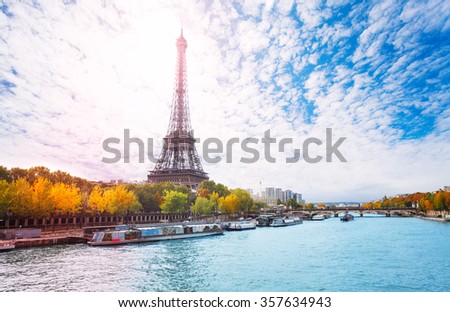 Greatest monument of Paris, the Eiffel Tower