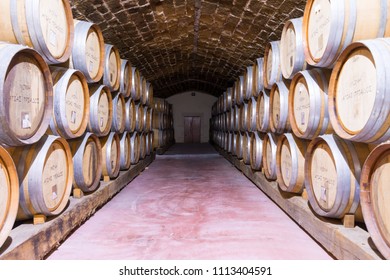 Greece. Crete. June 06, 2018. Wine Cellar At The Monastery Of Agia Triada