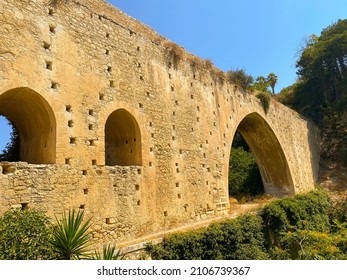 Greece Crete Rethymnon Summer Nature Cave Gorge Boat 