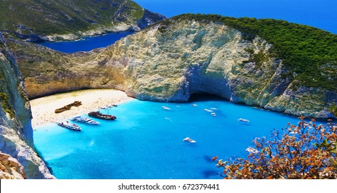 Greece. The Island Of Zakynthos. The Ionian Sea. The Most Beautiful Places In The World