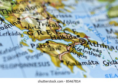 Greece On The Map.