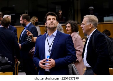 Greek And European Parliament Members Attend In Centennial Celebration Of The Birth Of Manolis Glezos In European Parliament, Brussels On September 28, 2022.