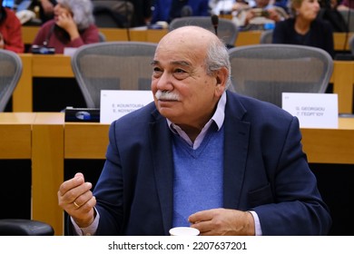 Greek And European Parliament Members Attend In Centennial Celebration Of The Birth Of Manolis Glezos In European Parliament, Brussels On September 28, 2022.