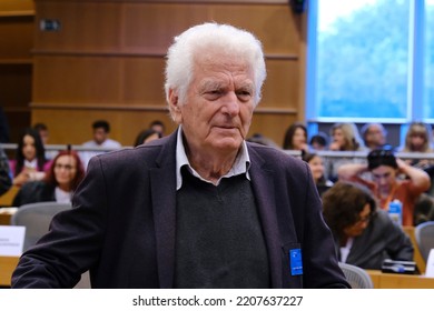 Greek And European Parliament Members Attend In Centennial Celebration Of The Birth Of Manolis Glezos In European Parliament, Brussels On September 28, 2022.