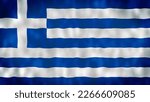 Greek flag waving in wind 4k. Realistic Greek Flag background. Greece Flag Closeup 4k. Greece EU European country flags 4k. Athens, Greece.