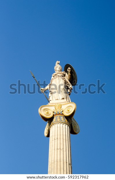 Greek Goddess Athena Statue Athens Academy Stock Photo Edit Now