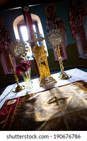 Greek Orthodox Church Interior - Naxos