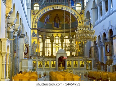 Greek Orthodox Church Interior, Saint Dimitrios Of Thessaloniki