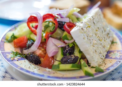 Greek Salad And Gyros Food