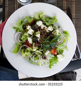 Greek Salat On The Plate