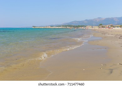 Greek Summer Holidays - Yialos Beach In Corfu Greece